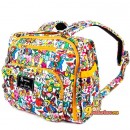 Сумка рюкзак для мамы Ju-Ju-Be B.F.F. TOKIDOKI FARFALLE, цвет белый с разноцветным рисунком