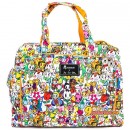 Дорожная сумка или сумка для двойни Ju-Ju-Be Be Prepared TOKIDOKI FARFALLE, цвет белый с разноцветным рисунком