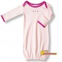 Ночная рубашка (слип) для новорожденного 3-6 мес. SwaddleDesigns Nightgown New Born Pstl. Pink/Very Berry, цвет розовый