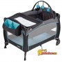 Манеж-кровать Evenflo Portable BabySuite 300 Koi, цвет черный с голубым