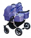 Детская коляска Tako для двойни JUMPER DUO FANTAZJA Collection, цвет синий