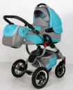 Детская коляска Tako Captiva Mohican Collection 3 в 1, цвет серый-голубой